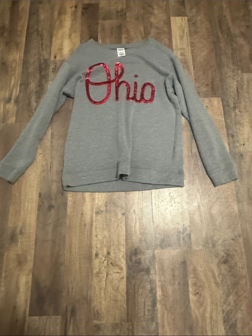 PINK Ohio state crew neck
